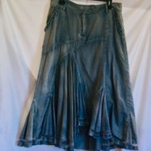 Juliette Blue Denim Skirt sz 12